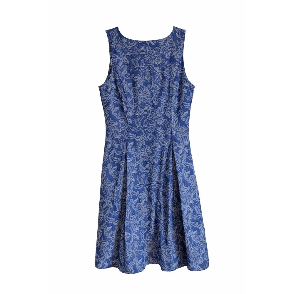 NWT Derek Lam 10 Crosby Indigo Floral Fit Flare Dress Size 6 MSRP $450